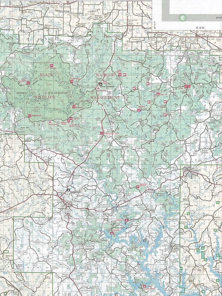 Bankhead National Forest Map (2006) Alabama Woodland Reserve & Park Atlas by BravuraMedia T-Shirts, Hoodie,... (Image 2)