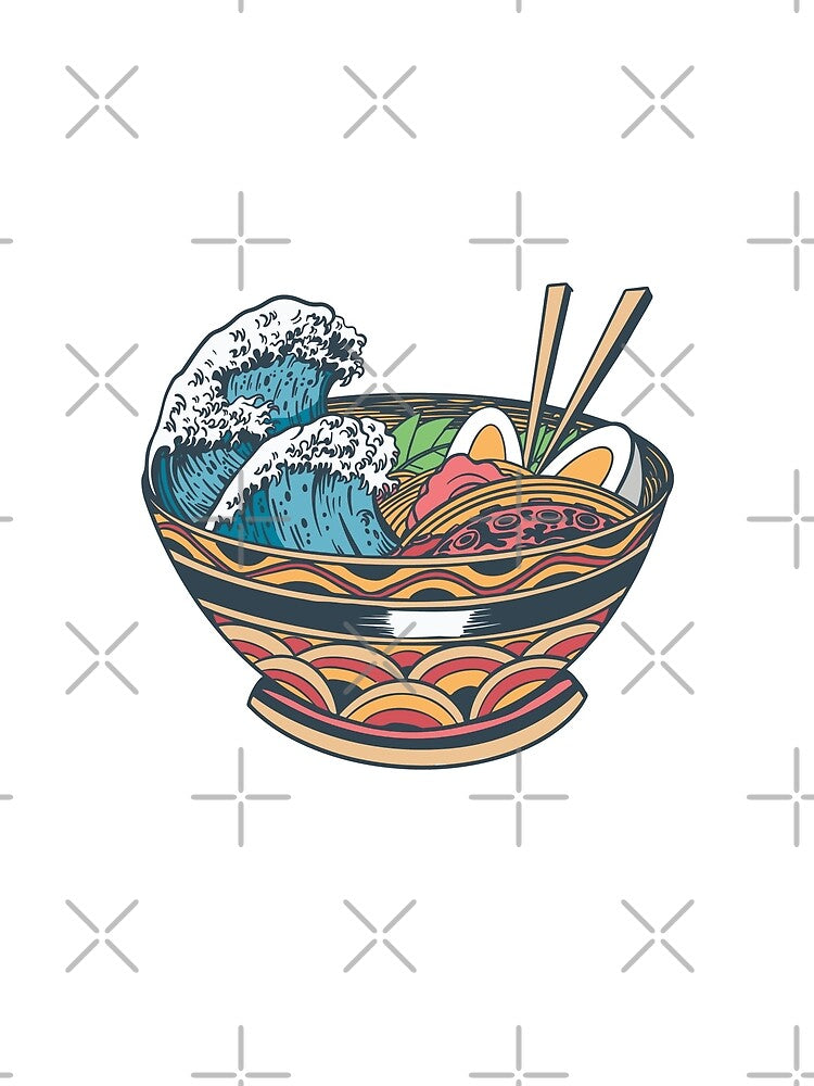 Ocean Waves In Ramen Bowl by OnepixArt T-Shirts, Hoodie, Sweatshirt | BlankRebels.com (Image 2)