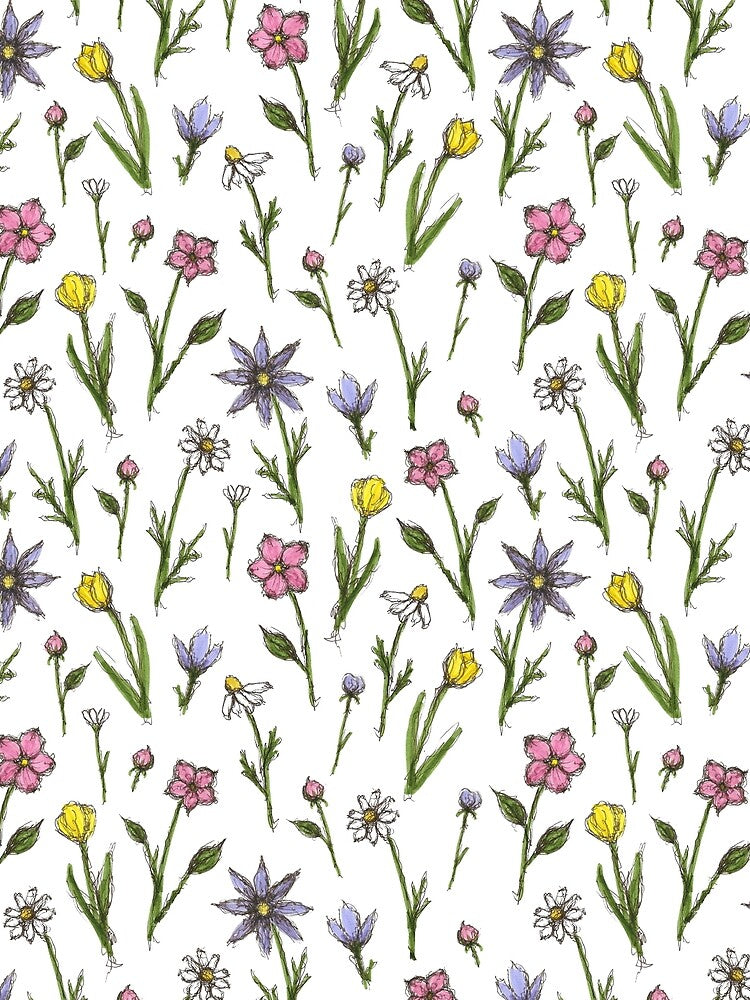 Doodle Flowers by Kathryn  Grace T-Shirts, Hoodie, Sweatshirt | BlankRebels.com (Image 2)