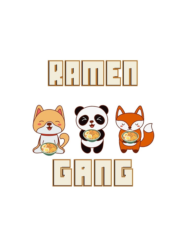 kawaii ramen animals gang by Bizarro23 T-Shirts, Hoodie, Sweatshirt | BlankRebels.com (Image 2)