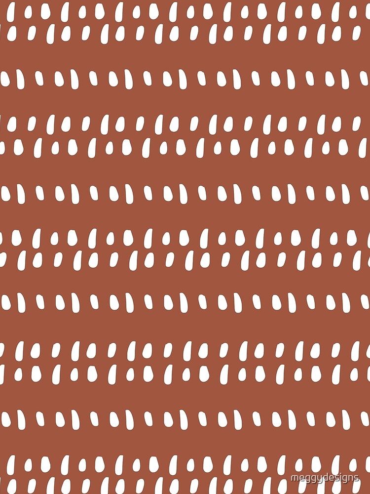 African Spotted Mudcloth, Terracotta, Rust, Boho Wall Art by meggydesigns T-Shirts, Hoodie, Sweatshirt (Image 2)