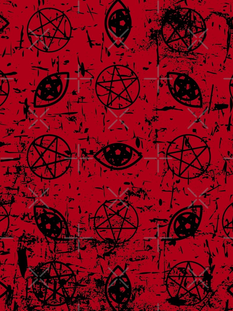 Pentagram Eyes Print by Lylabean22 T-Shirts, Hoodie, Sweatshirt | BlankRebels.com (Image 2)