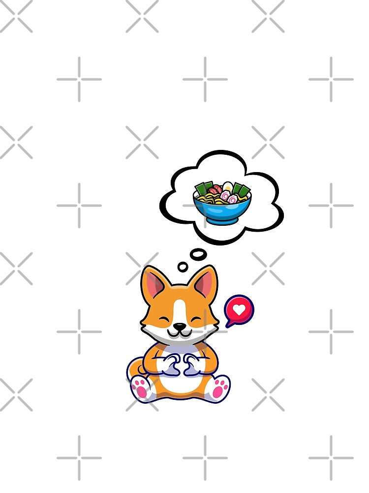 Cute Corgi Dreaming About Ramen by SparrowLag T-Shirts, Hoodie, Sweatshirt | BlankRebels.com (Image 2)