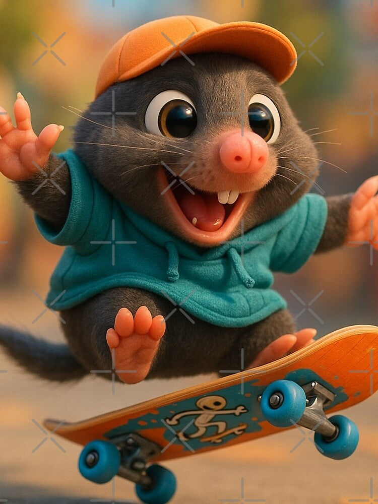 Skater Mole by Sillytoe T-Shirts, Hoodie, Sweatshirt | BlankRebels.com (Image 2)