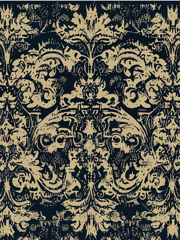 Very Vintage Grunge Damask Pattern by SamJanner T-Shirts, Hoodie, Sweatshirt | BlankRebels.com (Image 2)