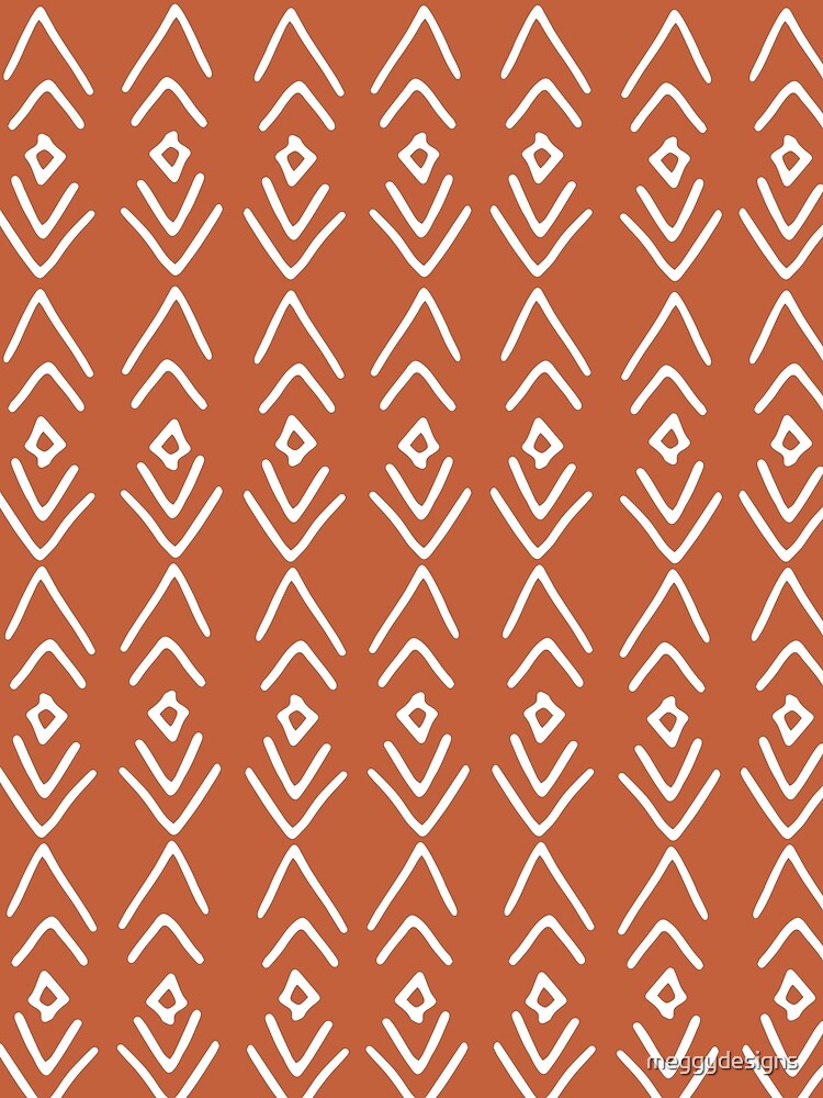 African Mudcloth, Terracotta, Boho Wall Art by meggydesigns T-Shirts, Hoodie, Sweatshirt | BlankRebels.com (Image 2)