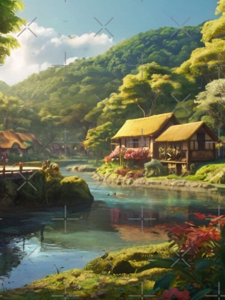 Tranquil Days in the Magical Village by BlareBlare T-Shirts, Hoodie, Sweatshirt | BlankRebels.com (Image 2)