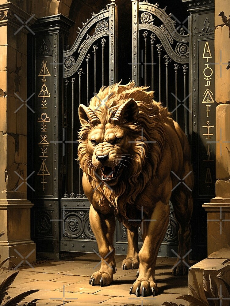 Cerberus Guarding the Gates – Gothic Dark Academia Fantasy by semenol T-Shirts, Hoodie, Sweatshirt (Image 2)