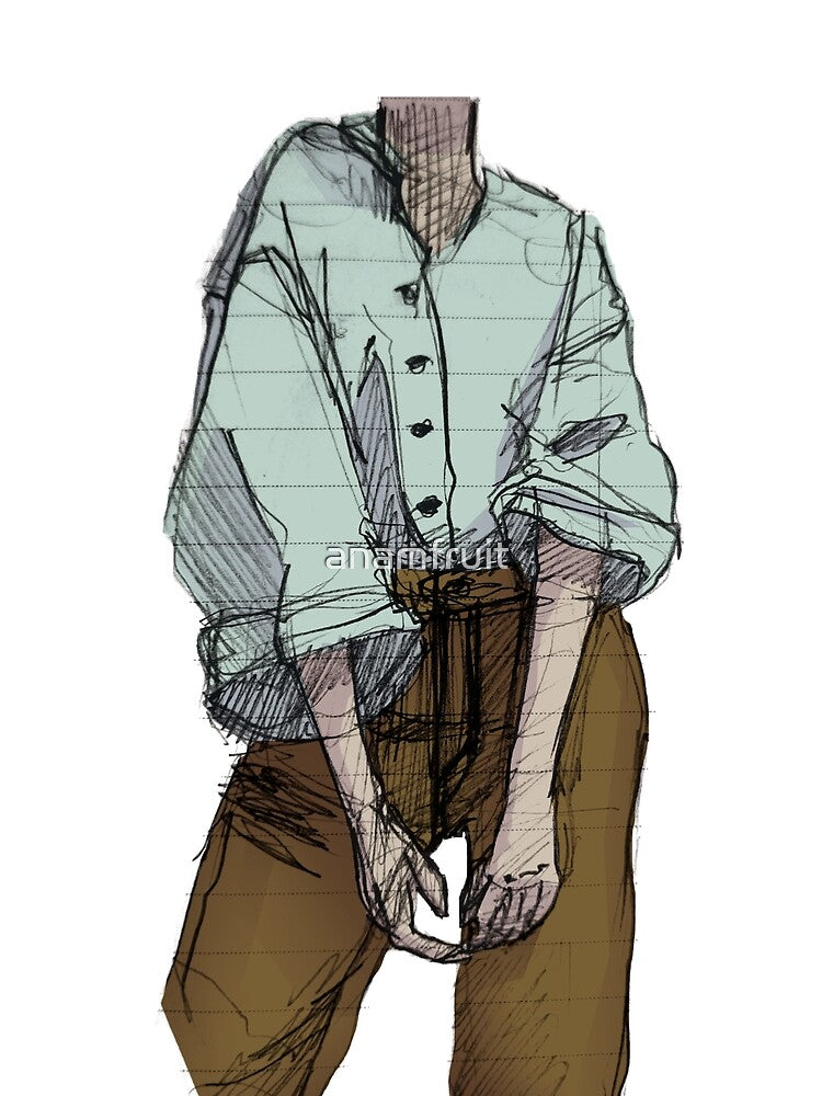 Turquoise Linen Button Up Outfit Design by anamfruit T-Shirts, Hoodie, Sweatshirt | BlankRebels.com (Image 2)