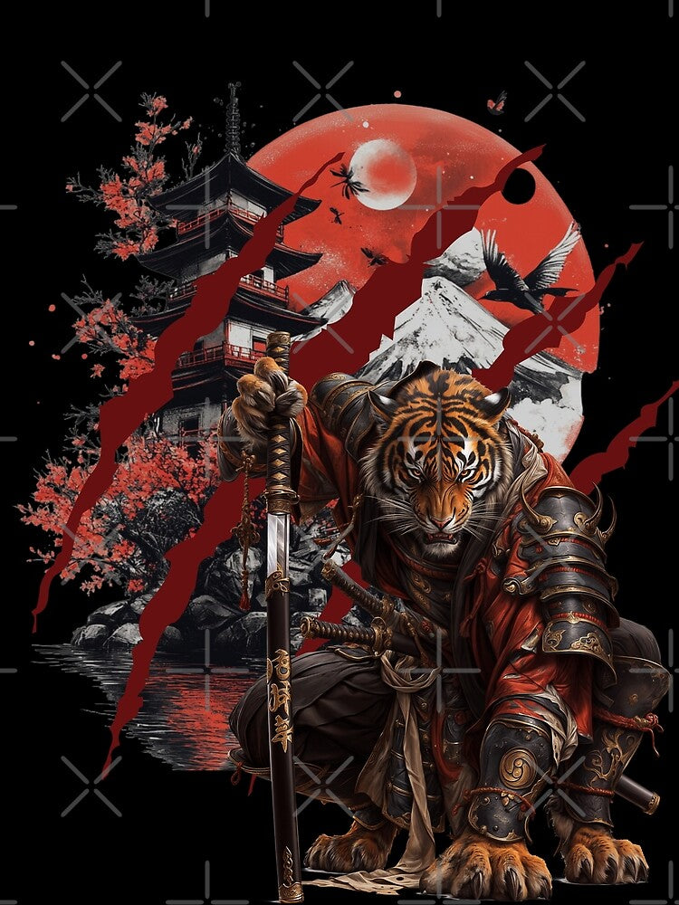 Samurai Tiger by The Imaginarium of a Quirky Jose T-Shirts, Hoodie, Sweatshirt | BlankRebels.com (Image 2)