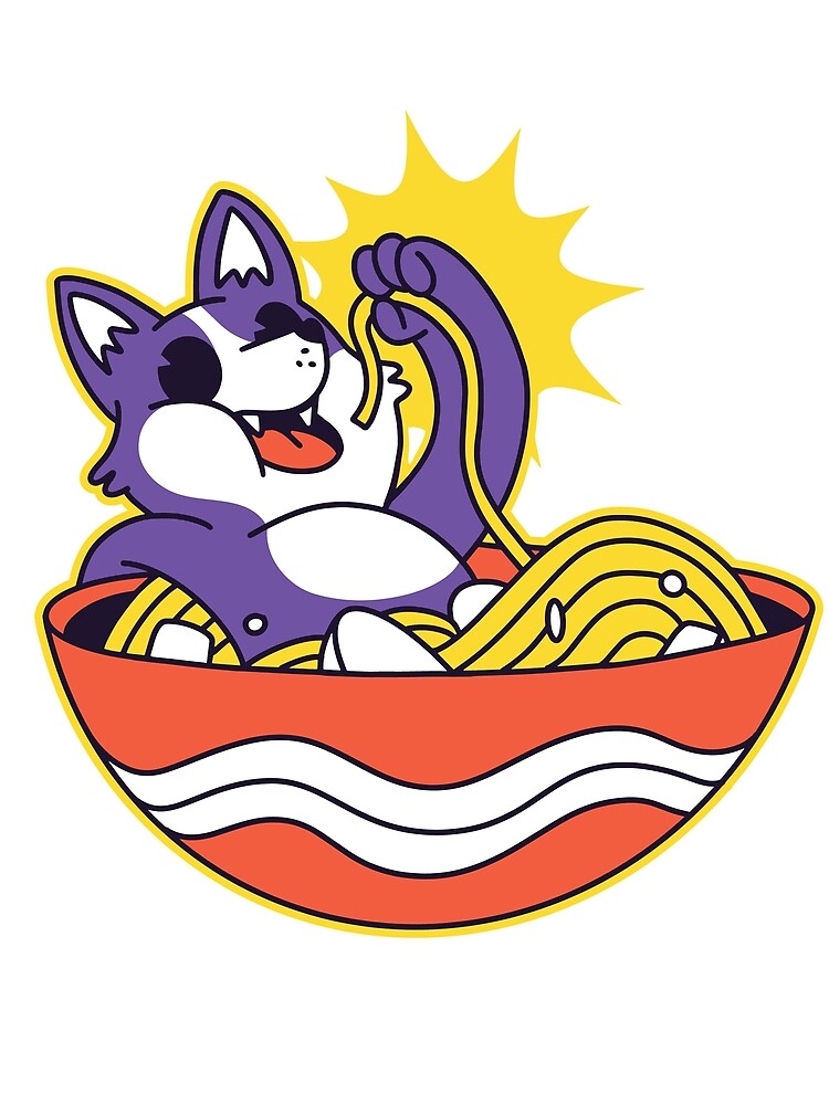 Corgi eating ramen by teez4dayz T-Shirts, Hoodie, Sweatshirt | BlankRebels.com (Image 2)