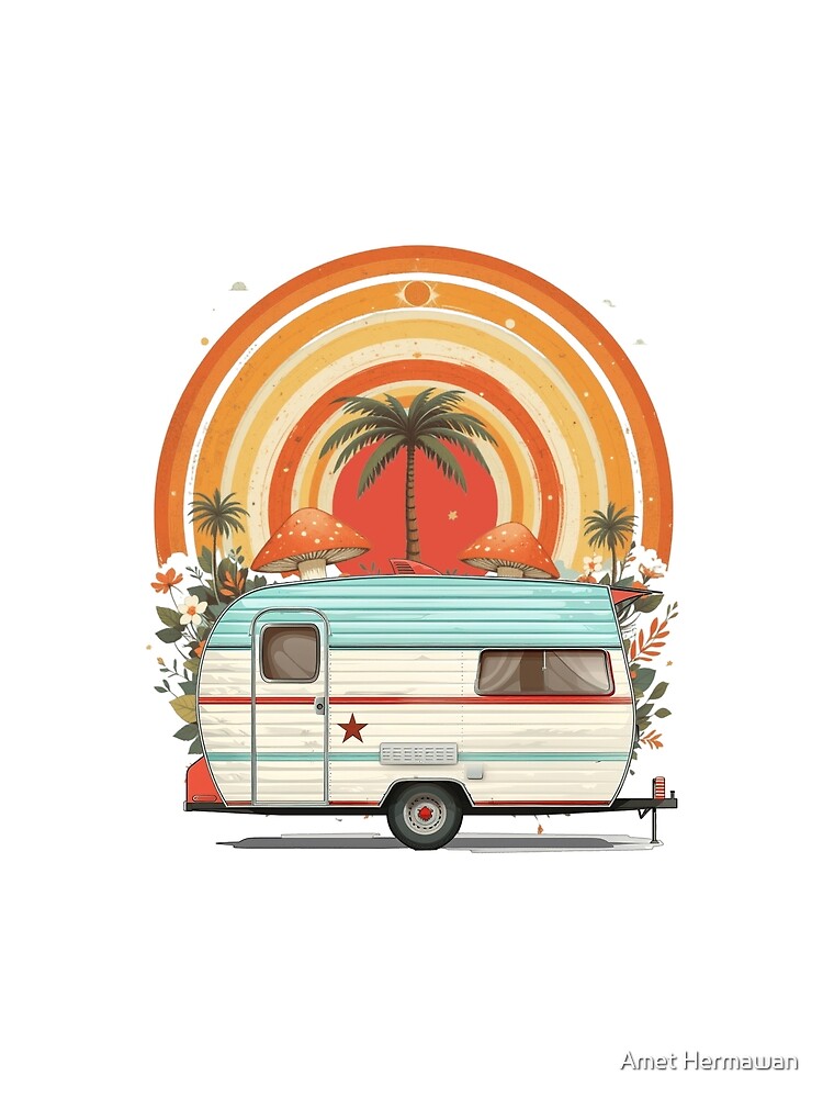 Retro Camper Holiday by Amet Hermawan