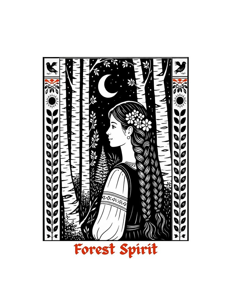 Forrest Spirit Design Mystical Woman with a Trees by Tysia Desings T-Shirts, Hoodie, Sweatshirt | BlankRebels.com (Image 2)