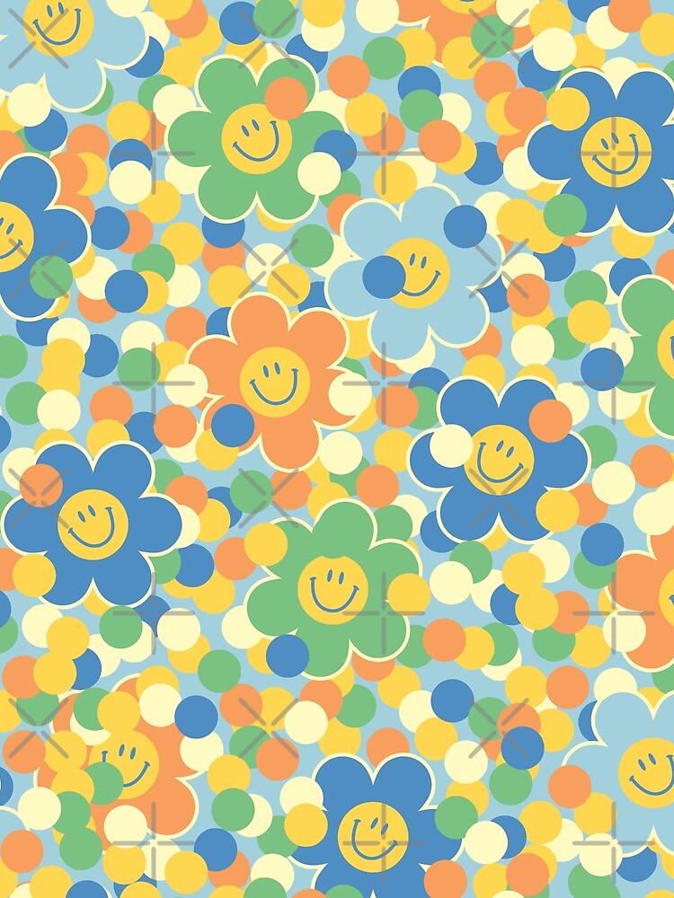 Happy Harajuku Flowers 2 by art-by-gui T-Shirts, Hoodie, Sweatshirt | BlankRebels.com (Image 2)