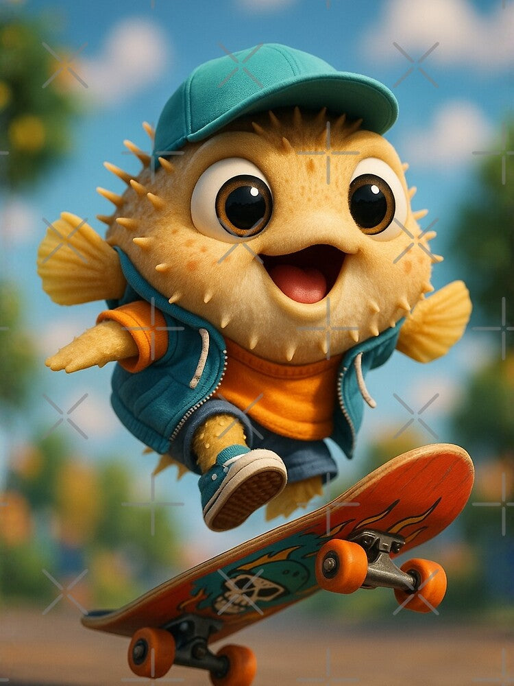 Skater Pinfish by Sillytoe T-Shirts, Hoodie, Sweatshirt | BlankRebels.com (Image 2)