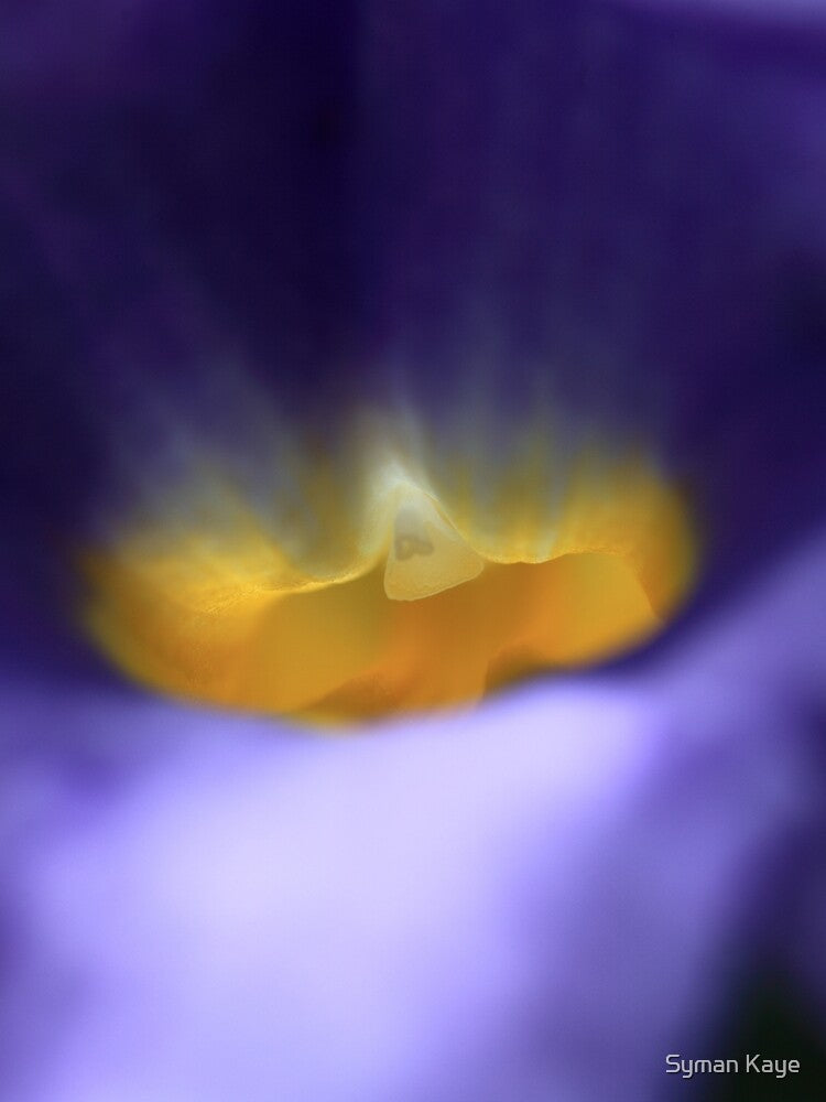 Flower Print - Purple and Yellow Flower - Bold Abstract Flower Print by Syman Kaye T-Shirts, Hoodie, Sweatshirt (Image 2)