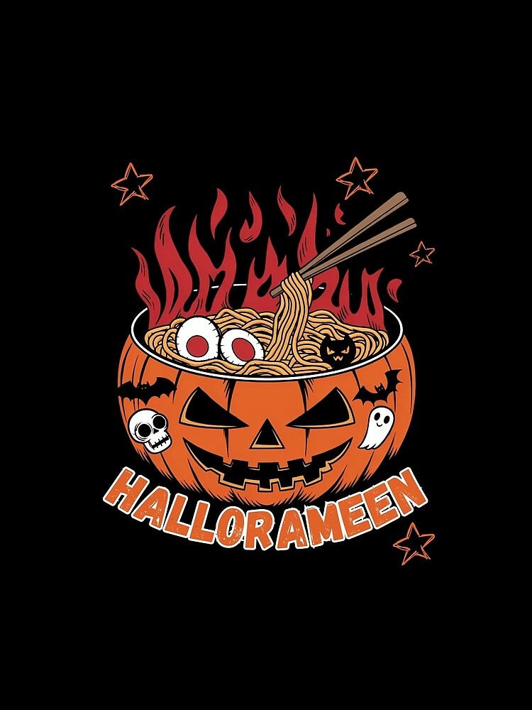 Ramen Life Japanese Noodles Lover , HalloRameen Halloween by Hotshots Design