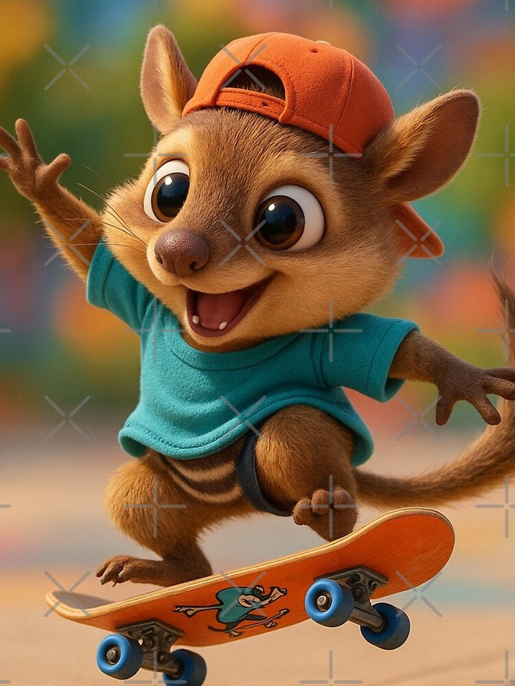 Skater Numbat by Sillytoe T-Shirts, Hoodie, Sweatshirt | BlankRebels.com (Image 2)