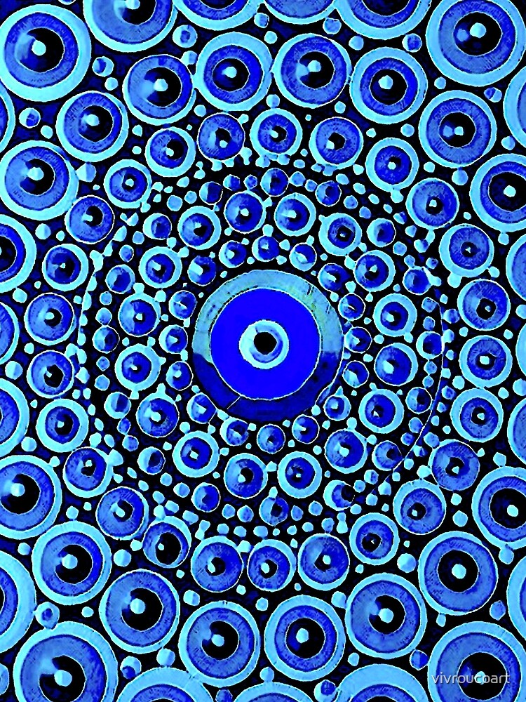 evil eye protection in blue by vivroucoart T-Shirts, Hoodie, Sweatshirt | BlankRebels.com (Image 2)