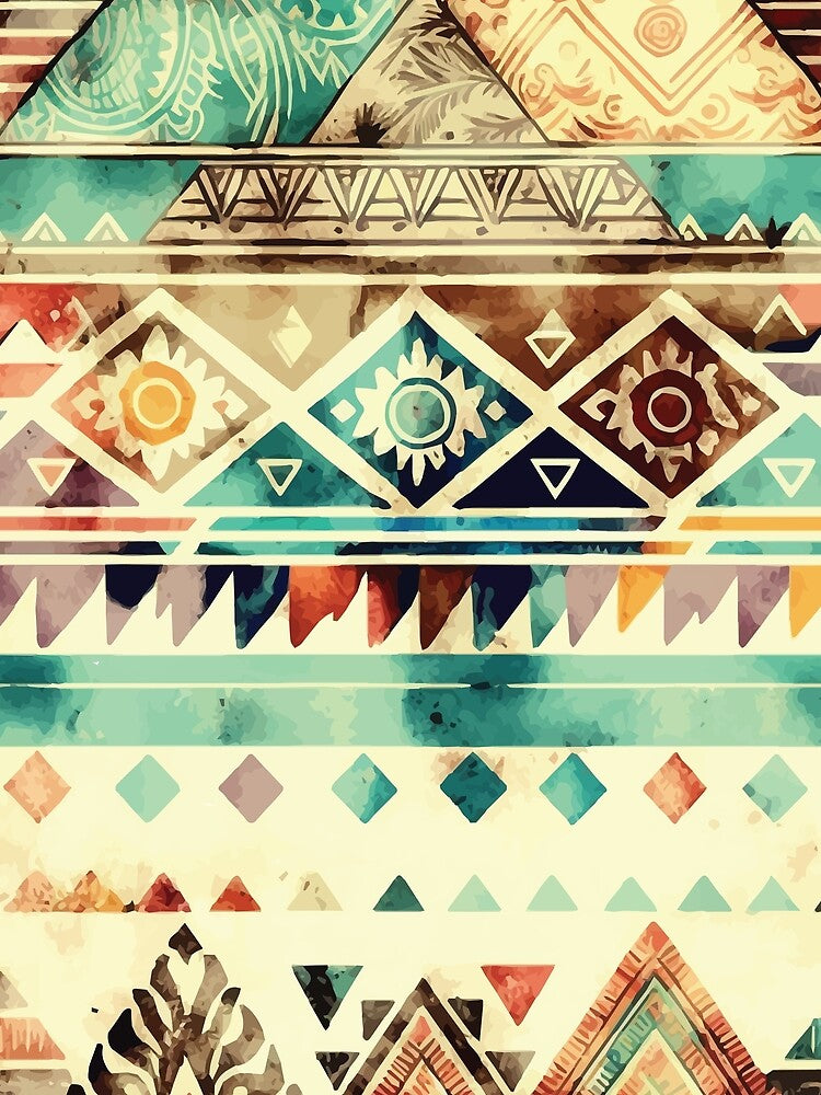 A Geometric Aztec Bohemian SouthWest Design - Boho Chic Patterns by GVRDesign T-Shirts, Hoodie, Sweatshirt (Image 2)