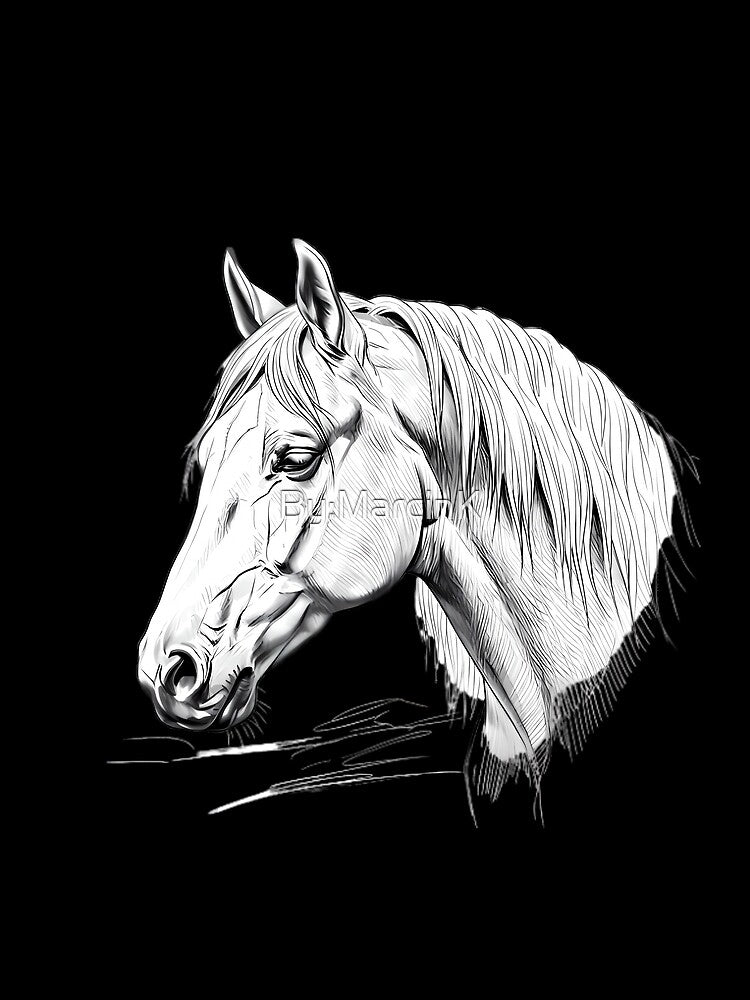 Majestic Horse Portrait by By:MarcinK T-Shirts, Hoodie, Sweatshirt | BlankRebels.com (Image 2)