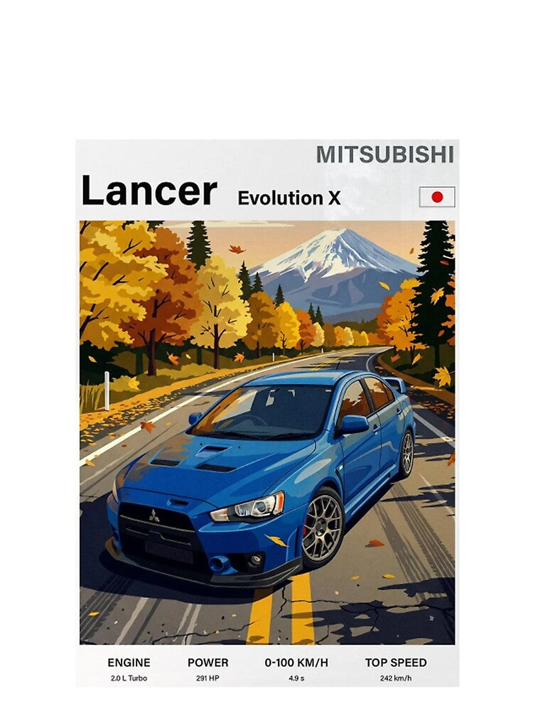Mitsubishi Evo 10 poster by TheMitsuGuy