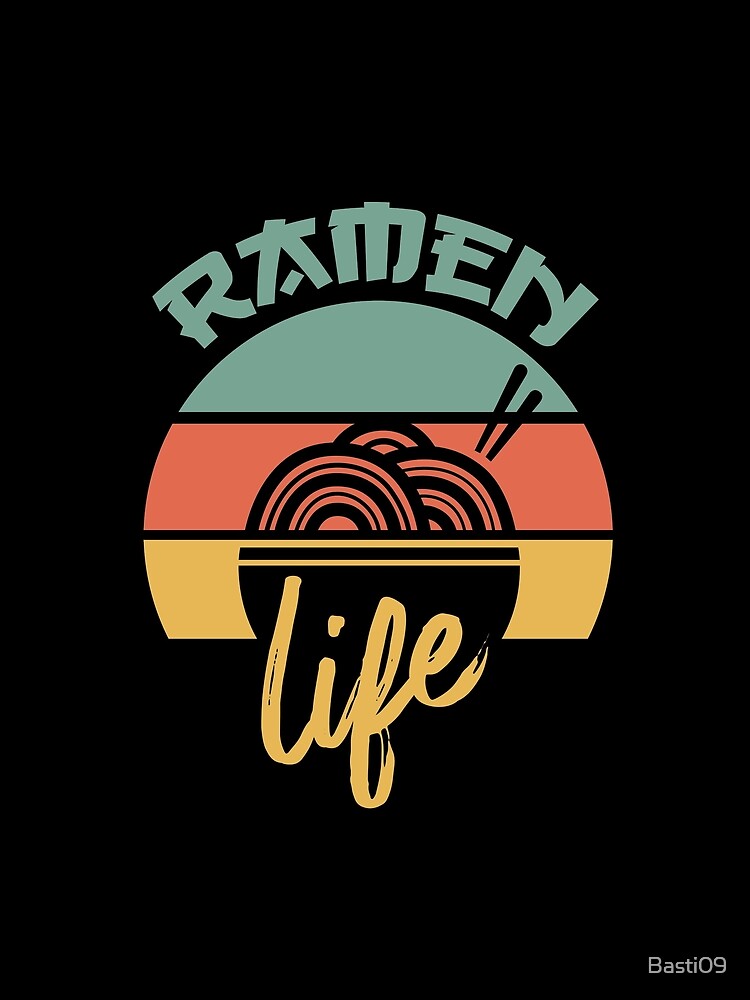 Ramen Life Japanese Noodles Lover Vintage Retro by Basti09 T-Shirts, Hoodie, Sweatshirt | BlankRebels.com (Image 2)