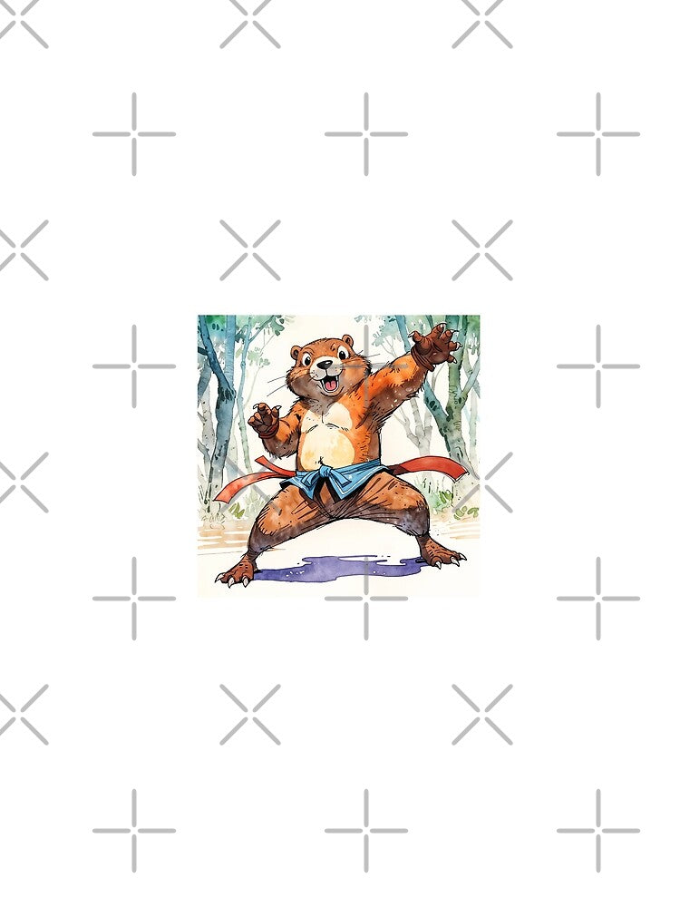 Beaver happy fun animal portrait watercolor art cool by anrecat T-Shirts, Hoodie, Sweatshirt | BlankRebels.com (Image 2)