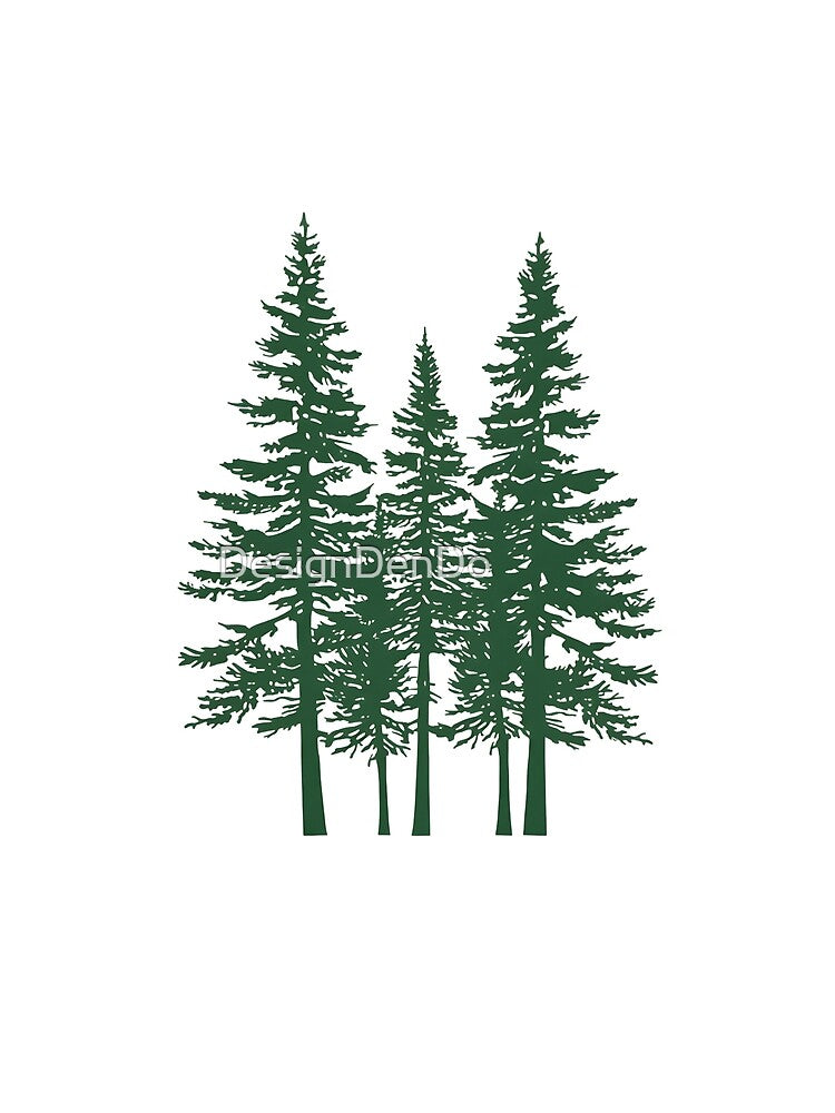 Granola Girl Aesthetic, Forest Hiking, Forest Green, Linocut by DesignDenDo ⭐⭐⭐⭐⭐ T-Shirts, Hoodie, Sweatshirt (Image 2)