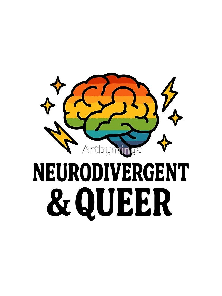 Neurodivergent & Queer – Rainbow Brain Pride by Artbyminga T-Shirts, Hoodie, Sweatshirt | BlankRebels.com (Image 2)