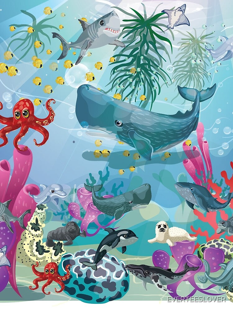 Ocean Creatures by EVERTEESLOVER T-Shirts, Hoodie, Sweatshirt | BlankRebels.com (Image 2)
