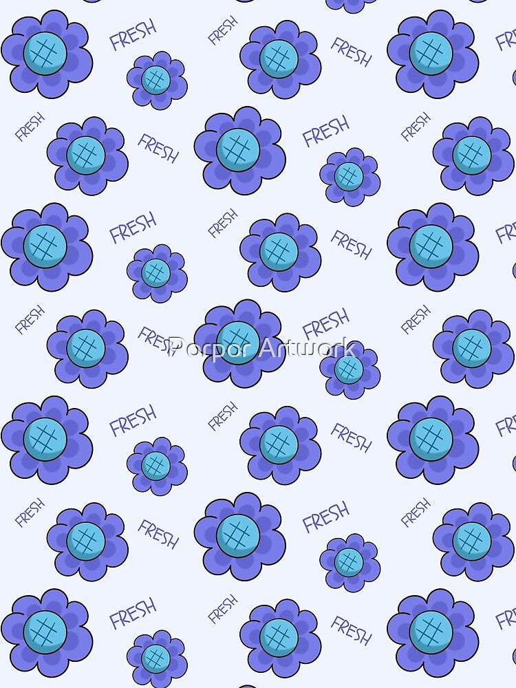 Purple Daisy Fresh Aesthetic Pattern Design by Porpor Artwork T-Shirts, Hoodie, Sweatshirt | BlankRebels.com (Image 2)