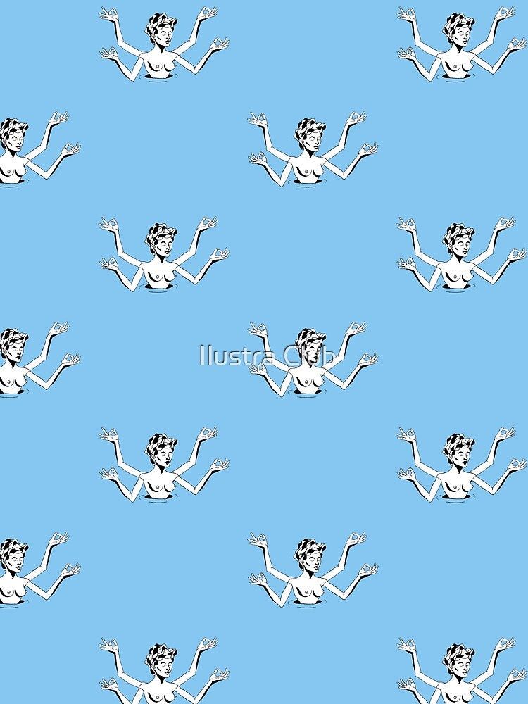 Meditation om blue by Ilustra Club T-Shirts, Hoodie, Sweatshirt | BlankRebels.com (Image 2)