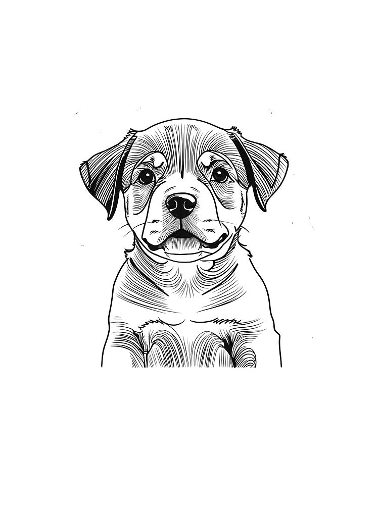 Cartoon Style Rottweiler Head Drawing by FreeStyleTrend T-Shirts, Hoodie, Sweatshirt | BlankRebels.com (Image 2)