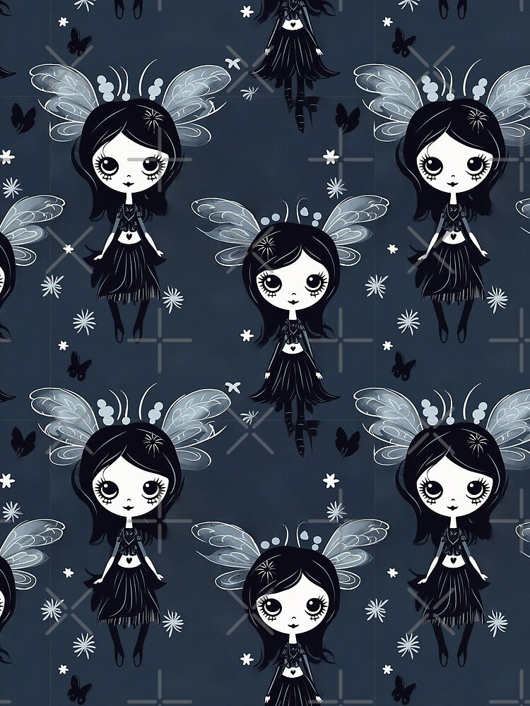 Gothic Fairies Pattern 1 by Driftwood Spirits T-Shirts, Hoodie, Sweatshirt | BlankRebels.com (Image 2)