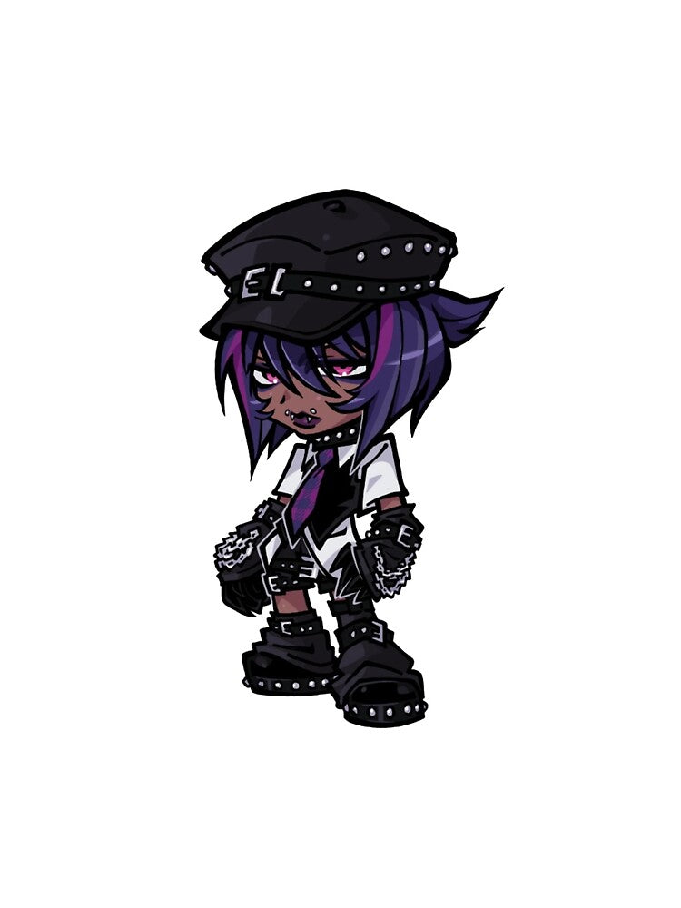 Edgy Gothic Punk Anime Girl With Chains by BobStudioZo T-Shirts, Hoodie, Sweatshirt | BlankRebels.com (Image 2)