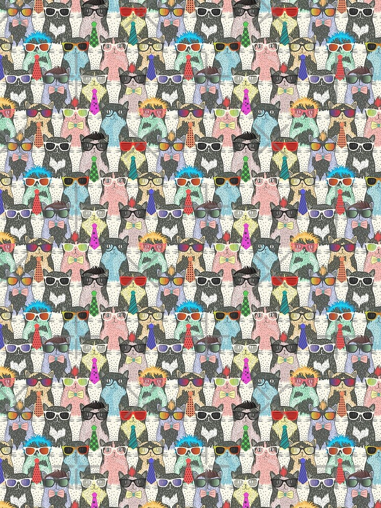 Cool Cats Pattern by Teecha