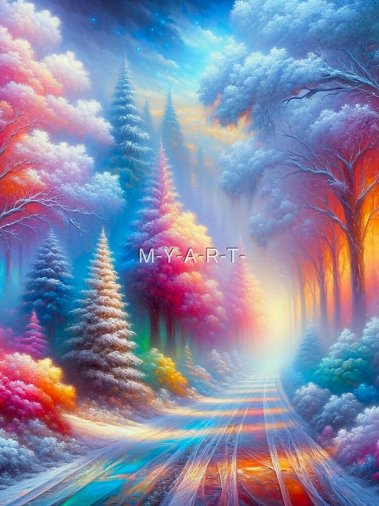 Colorful Path in a Rainbow Forest by M-Y-A-R-T- T-Shirts, Hoodie, Sweatshirt | BlankRebels.com (Image 2)