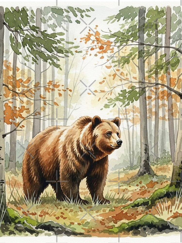 Brown bear in forest landscape by Losancestros T-Shirts, Hoodie, Sweatshirt | BlankRebels.com (Image 2)