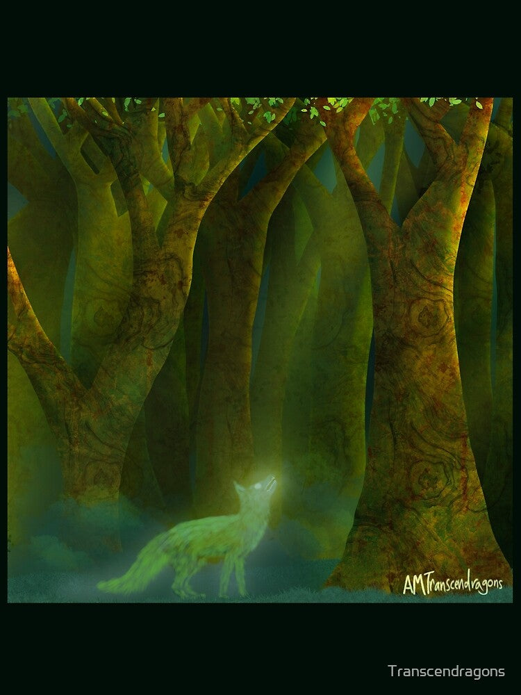 Fox Spirit in an Ancient Forest by Transcendragons T-Shirts, Hoodie, Sweatshirt | BlankRebels.com (Image 2)
