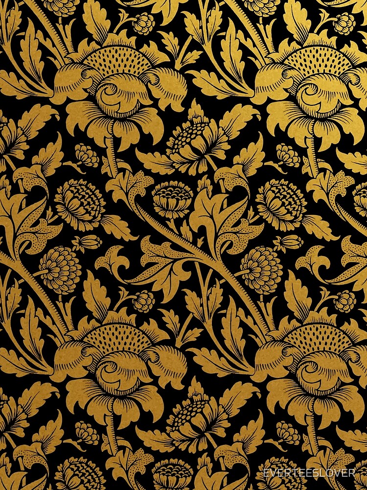 Vintage Golden Botanical Pattern by EVERTEESLOVER T-Shirts, Hoodie, Sweatshirt | BlankRebels.com (Image 2)
