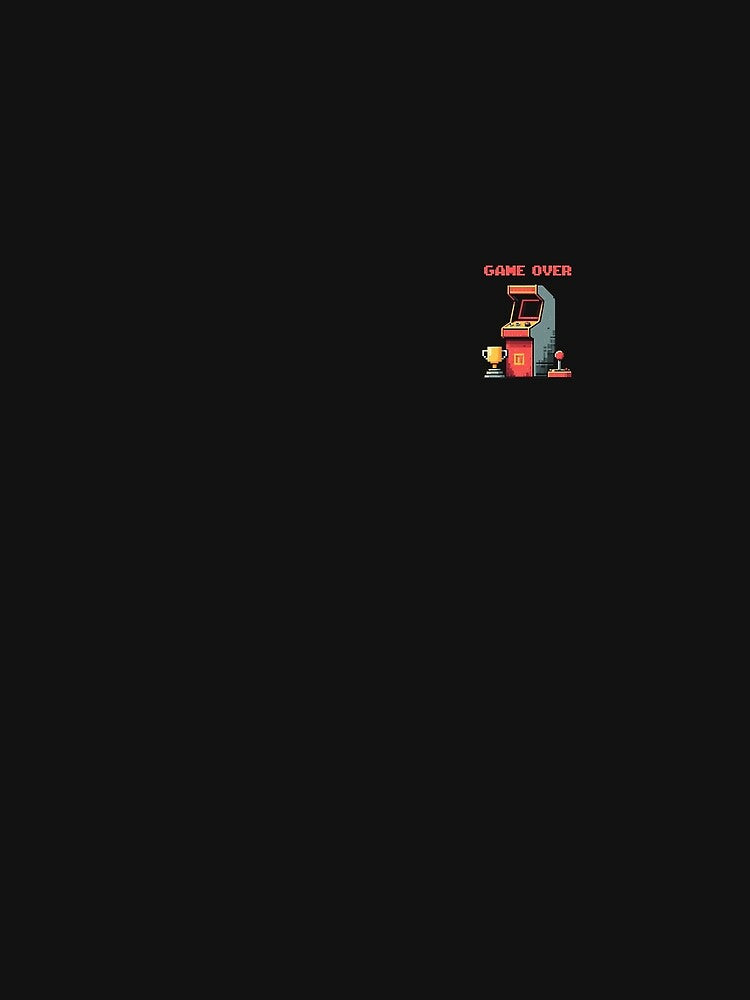 Game Over - Retro Arcade Pixel Art Gaming Design by Raes-Runaways T-Shirts, Hoodie, Sweatshirt | BlankRebels.com (Image 2)