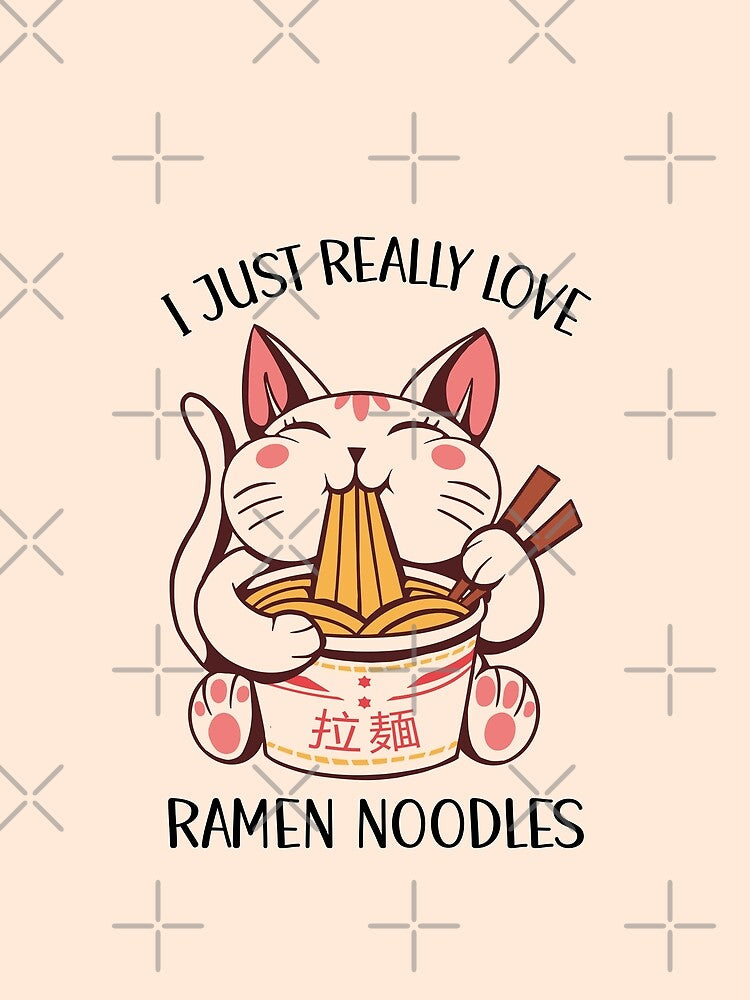 I Just Really Love Ramen Noodles Cat Ramen Cup by OnepixArt T-Shirts, Hoodie, Sweatshirt | BlankRebels.com (Image 2)