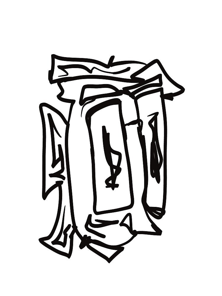 Abstract Weird Style Faces Collection #1 by Patryk Lopatko T-Shirts, Hoodie, Sweatshirt | BlankRebels.com (Image 2)