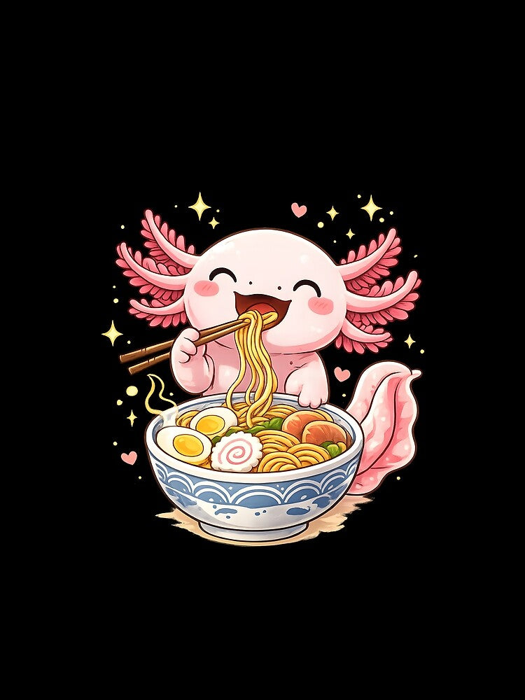 Axolotl Eats Ramen Noodles by JODYSMORGAN T-Shirts, Hoodie, Sweatshirt | BlankRebels.com (Image 2)
