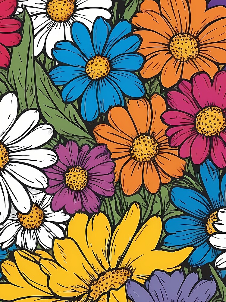 Field of Spring Flowers by papi1998 T-Shirts, Hoodie, Sweatshirt | BlankRebels.com (Image 2)