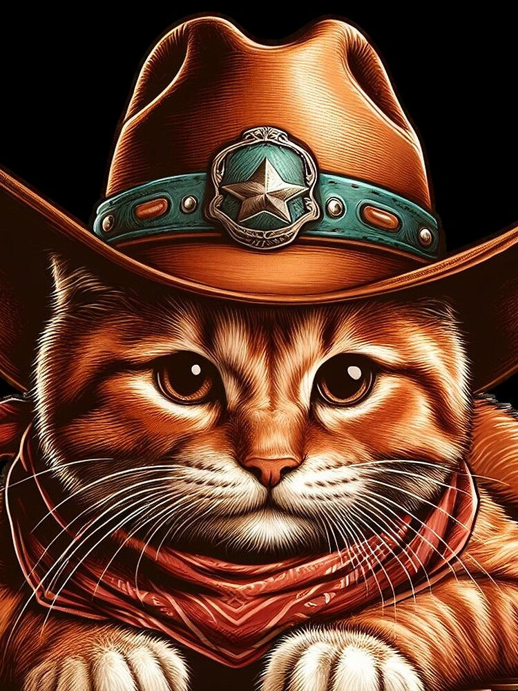 Redhead Cat cowboy by Oryartil T-Shirts, Hoodie, Sweatshirt | BlankRebels.com (Image 2)