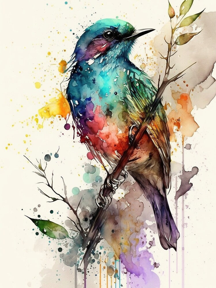 Watercolors animals - The bird 2 by AB9-Designs T-Shirts, Hoodie, Sweatshirt | BlankRebels.com (Image 2)