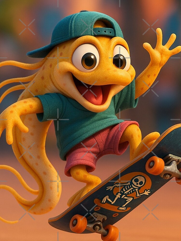 Skater Pacific Spaghetti Eel by Sillytoe T-Shirts, Hoodie, Sweatshirt | BlankRebels.com (Image 2)