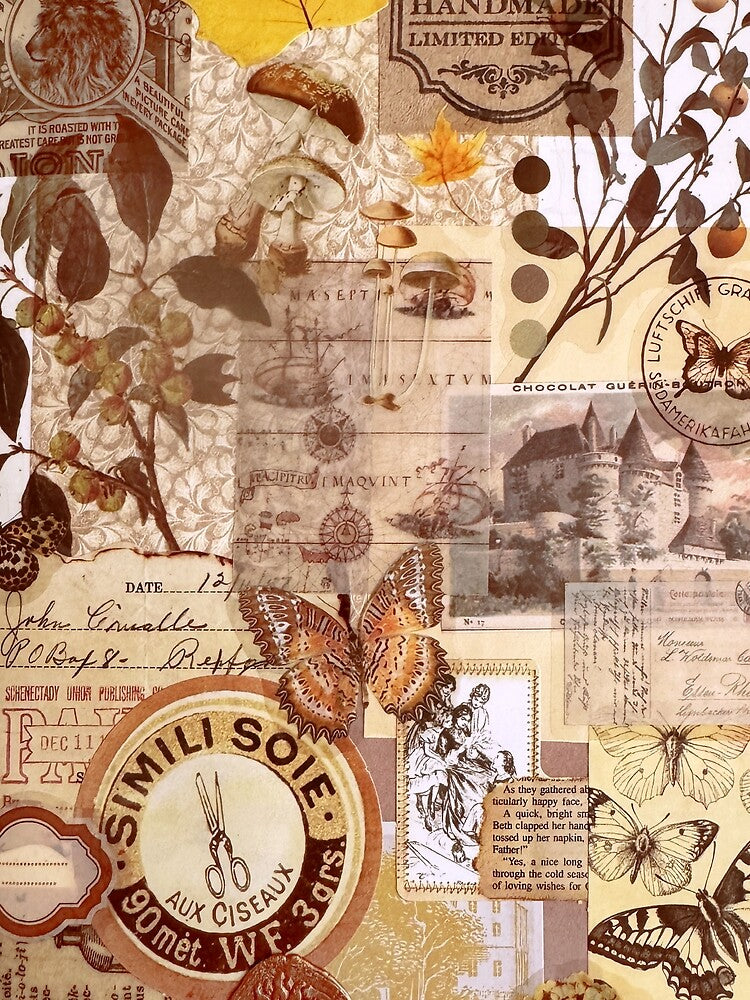 Antique Cottagecore Sticker Collage by Dreaming-Maiden T-Shirts, Hoodie, Sweatshirt | BlankRebels.com (Image 2)